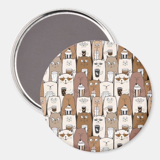 かわいい猫 マグネット (正面/裏面)