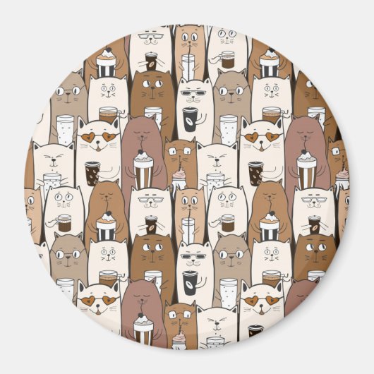 かわいい猫 マグネット (正面)