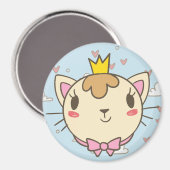 かわいい猫 マグネット (正面/裏面)