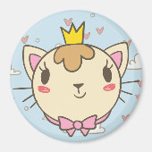 かわいい猫 マグネット (正面)