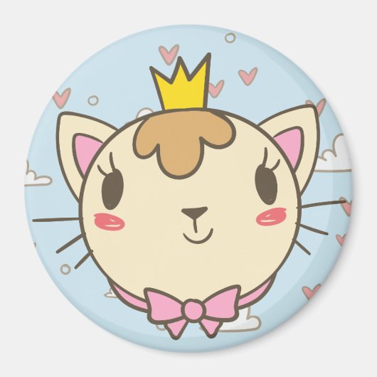 かわいい猫 マグネット (正面)