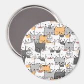 かわいい猫 マグネット (正面/裏面)