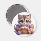 かわいい猫 マグネット (正面/裏面)