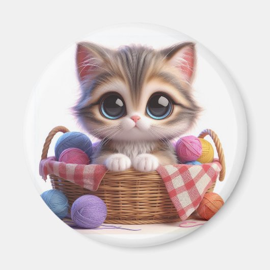 かわいい猫 マグネット (正面)