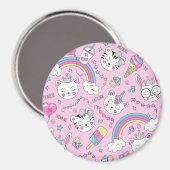 かわいい猫 マグネット (正面/裏面)