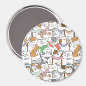かわいい猫 マグネット (正面/裏面)