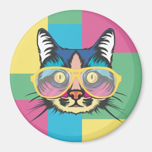 かわいい猫 マグネット (正面)