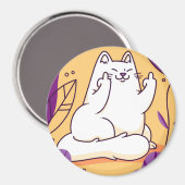 かわいい猫 マグネット (正面/裏面)