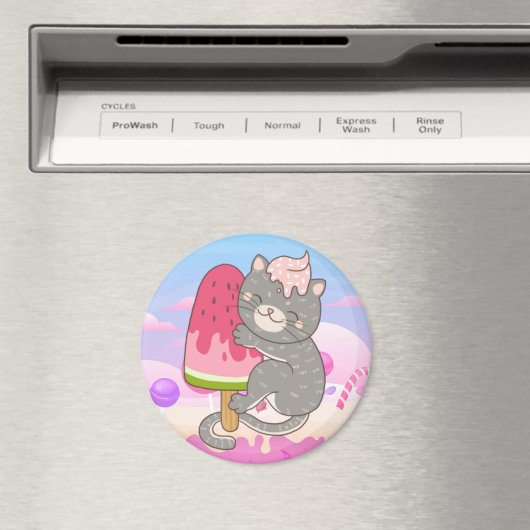 かわいい猫 マグネット (インサイチュ (食洗機))