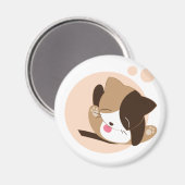 かわいい猫 マグネット (正面/裏面)