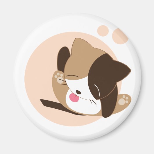 かわいい猫 マグネット (正面)