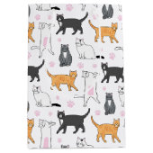 かわいい猫 ミディアムペーパーバッグ (正面)