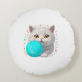 かわいい猫 ラウンドクッション (裏面)