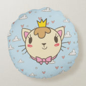 かわいい猫 ラウンドクッション (裏面)