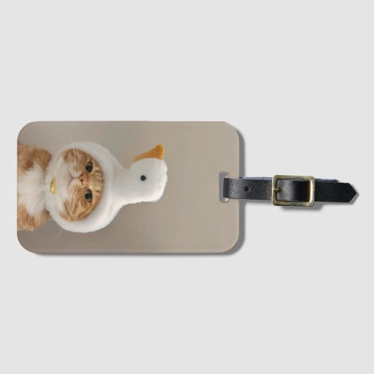 かわいい猫 ラゲッジタグ (正面横)