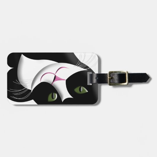 かわいい猫 ラゲッジタグ (正面横)