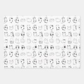 かわいい猫 ラッピングペーパーシート (正面2)