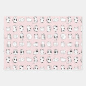かわいい猫 ラッピングペーパーシート (正面)