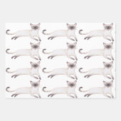 かわいい猫 ラッピングペーパーシート (正面3)