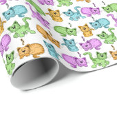 かわいい猫 ラッピングペーパー (ロールコーナー)