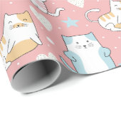かわいい猫 ラッピングペーパー (ロールコーナー)