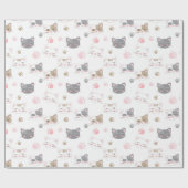 かわいい猫 ラッピングペーパー (フラット)