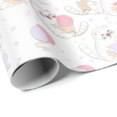 かわいい猫 ラッピングペーパー (ロールコーナー)