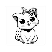 かわいい猫 ラバースタンプ (インプリント)