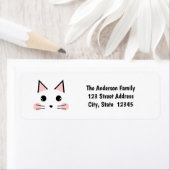 かわいい猫 ラベル (インサイチュ)