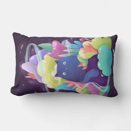 かわいい猫 ランバークッション (正面)