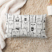 かわいい猫 ランバークッション (ブランケット)