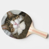 かわいい猫 卓球ラケット (横)
