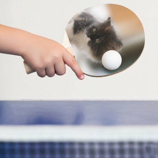 かわいい猫 卓球ラケット