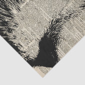 かわいい猫、古書のページ上の美しい子ネコのステンシル 薄葉紙 (詳細)