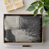 かわいい猫、古書のページ上の美しい子ネコのステンシル 薄葉紙 (ギフト)