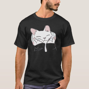 かわいい猫+可愛い猫+猫の撫で Tシャツ