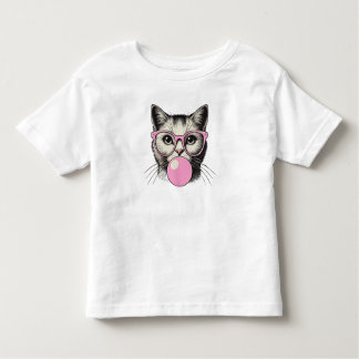 かわいい猫 女性ユーモア猫愛 トドラーTシャツ