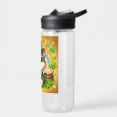 かわいい猫/子ネコ聖パトリックの日 ウォーターボトル (左面)