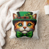 かわいい猫/子ネコ聖パトリックの日 クッション (ブランケット)
