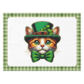 かわいい猫/子ネコ聖パトリックの日 テーブルクロス (正面(横))