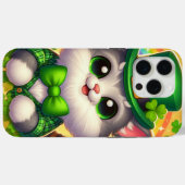 かわいい猫/子ネコ聖パトリックの日 Case-Mate iPhoneケース (裏面 (横))