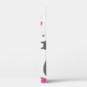 かわいい猫:愛のレタリングイラストレーション。 Case-Mate iPhoneケース (裏面 / 左)