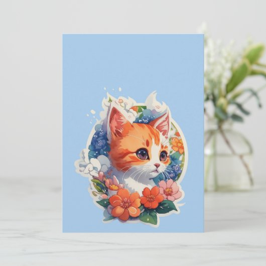 かわいい猫 招待状 (スタンド正面)