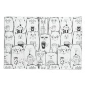 かわいい猫 枕カバー (裏面-左)