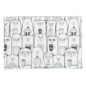 かわいい猫 枕カバー (正面右)