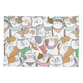 かわいい猫 枕カバー (裏面-左)