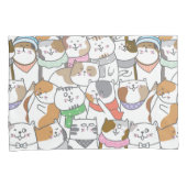 かわいい猫 枕カバー (正面右)