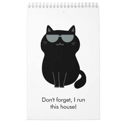 かわいい猫 - 私がこの家を仕切る！ カレンダー (カバー)