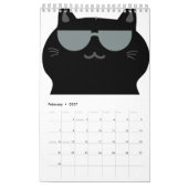 かわいい猫 - 私がこの家を仕切る！ カレンダー (2月 2027)