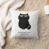 かわいい猫 - 私がこの家を仕切る！ クッション (ブランケット)